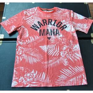 Under Armour The Rock Warrior Mana Floral Pattern Short Sleeve Shirt Medium